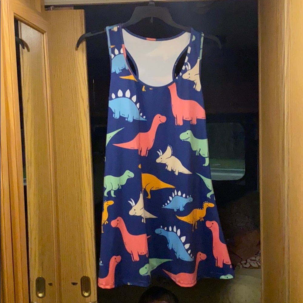 Dino racer back dress